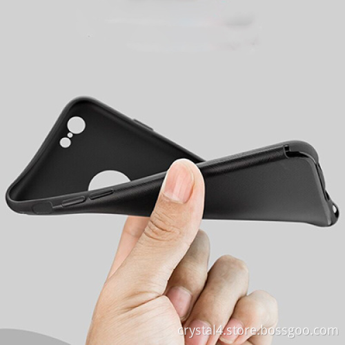 Drop-proof cross fabric texture surface finger printing proof TPU case